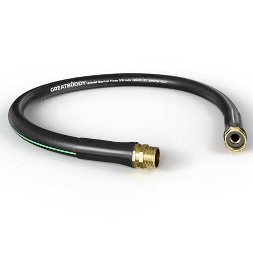 GreatBuddy Garden Hose 3ft, 5/8" Heavy Duty Water Hose - size: 3ft