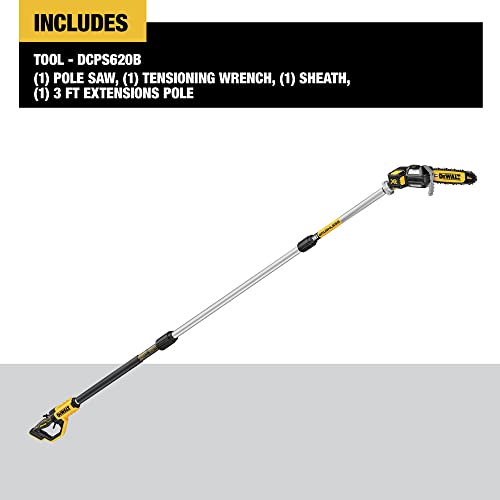 Dewalt Saw Pole Cordless 20V 15FT DCPS620B - style: Pole Saw Bare Tool Only