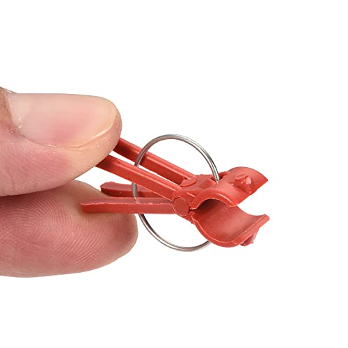 MECCANIXITY Plant Grafting Clips Plastic Curved Mouth Garden Clamps Fixing Connects Gardening Tool for Vegetable Vine Pack of 100
