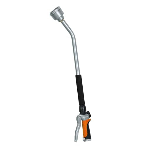 RESTMO 24 Inches Long Watering Wand for Garden Hose, Full Shower Spray Wand - color: Orange