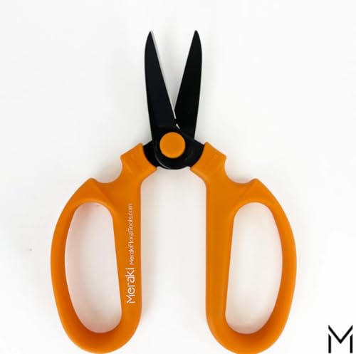 Garden Pruning Shears Scissors Carbon Steel Blades 7.0 In, Ornithogalum - Orange - style: 7.0 inch Orange