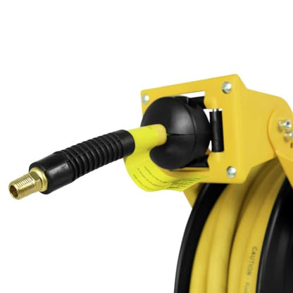 DeWalt DXCM024-0343 Double Arm Hose Reel with 3/8” x 50’ Premium Rubber Hose