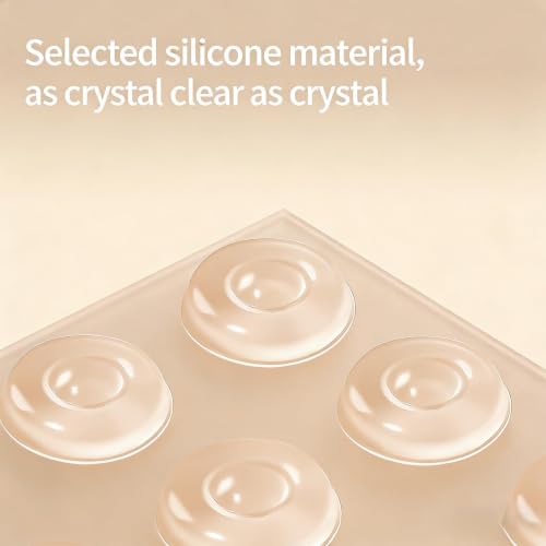 36 Pcs Invisible Pot Feet Self-Adhesive, Invisible Transparent Plant Feet for Outdoor and Indoor Pots, Self-Adhesive Non-Slip Pad for Planters and Heavy Garden Pots, Clear Surface Protector Set