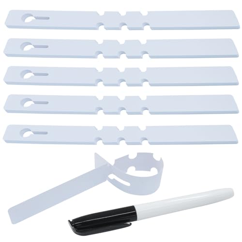 200Pcs White Wrap Around Tree Tags Plastic Plant Labels - color: White