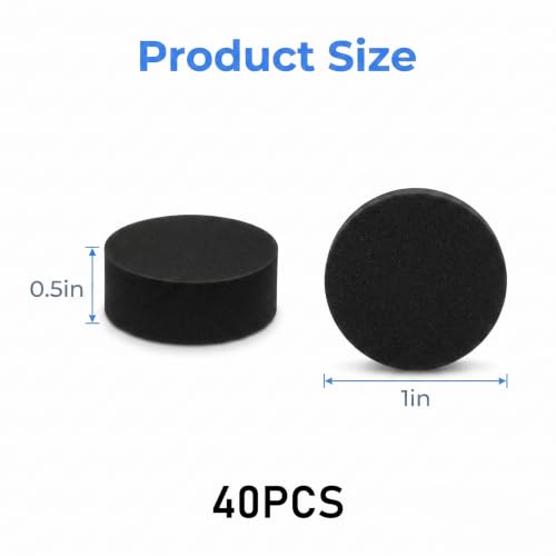 40 Pack Pot Feet for Outdoor Planters, Pot Risers 1" Wide X 0.4" Tall High