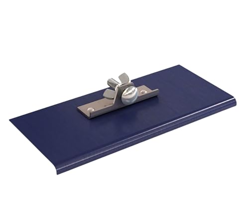 Bon 22-738 Blue Steel Walking Edger 9" x 4" 1/4" Radius 3/8" Depth Two Way Concrete Edging Tool (Handle Sold Separately) - style: 1/4" x 3/8" Depth