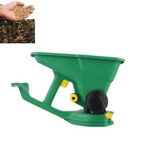 Grass Seed Spreader, Fertilizer Spreader, Handheld Power Spreader, 1.5L Hand Held Seed Spreader, Portable Fertilizer Spreader for Garden Lawn Small Farms