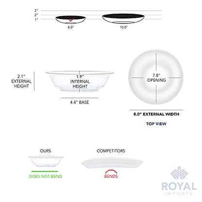 Royal Imports Clear Plant Saucer, Floral Plastic Plates Plant Tray 8" 6pk - size: 8"