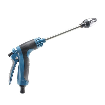High Pressure Long Rod Car Wash Water Sprinkler Household Car Wash Tool Metal Extension Rod Gardening Hand Tool Extendable Garden Irrigation Wand - color: Blue