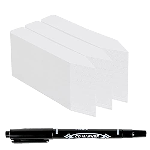 Plant Labels 4 Inch 300Pcs Plastic Plant Name Tags for Seedlings - color: White