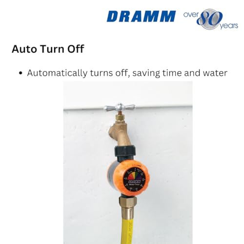 Dramm ColorStorm Premium Water Hose Timer, Mechanical, Turns Water Off Automatically, Up to 120 Minutes of Run Time, Compact for Lawn, Drip, Soaker Hose and Garden, Blue - color: Blue