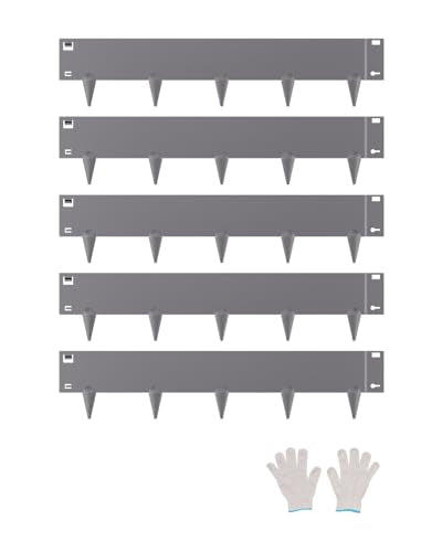 VEVOR Steel Landscape Edging, 5 Packs 39 x 5 in Rust-Resistant Metal Landscape Edging, Bendable Garden Edging Border, Heavy Duty Lawn Edging, Easy-to-Install, Flower Bed Yard Pathway Divider Dark Gray - size: 39" L x 5" H, style: Upgraded version(Dark Gra