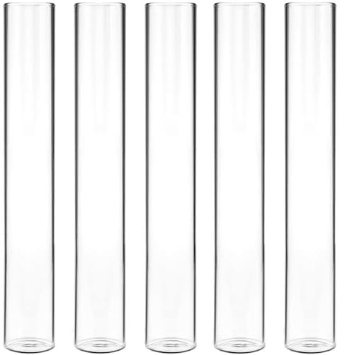 Kingbuy Glass Test Tube Propagation Vase 5 Pack Hydroponic Cuttings Planter - size: 5 Pack