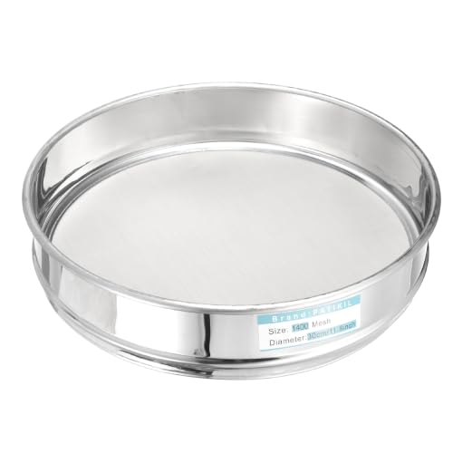 PATIKIL Lab Sieve 1400 Mesh(0.01mm) 11.8"(30cm) Diameter Sifting Screen - size: 1400 Mesh(0.01mm)/11.8"(30cm) Dia