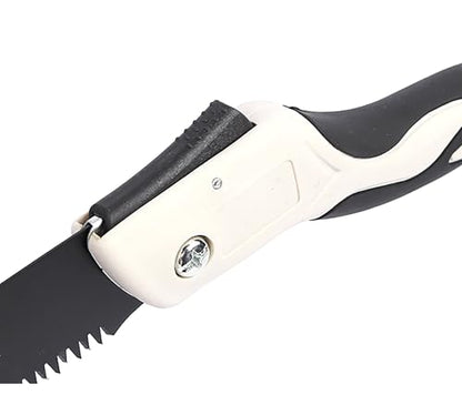 Folding Saw with Rubber Handle, 18.5 Inch Manganese Steel SK-5 Blade Pruning Saw for Hunting, Gardening, Camping and Trimming (blade 25cm) - size: blade 25cm