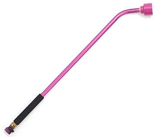 Dramm Sunrise Soft Rain Watering Spray Wand – 30” Long, Berry – Gentle Full-Flow Spray with Shut-Off Valve & 8” Foam Grip – Lightweight & Durable for Gardens, Hanging Baskets & Planters - color: Berry, size: 30 Inches