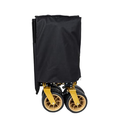 GDFStudio 67.5" Extra Long Beach Wagon Cart with Tailgate, Utility Cart for Camping Beach, Camping Gear Transport Wagon, Heavy Duty All-Terrain Wheels, 480 lbs Capacity, No Assembly, Black - color: Black With Tailgate