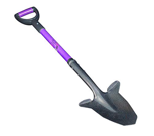 Spear Head Spade SHFD3 40" Lavender Garden Spade Shovel - Gardening Shovel with a 9" x 11" Beveled Blade, Steel-Reinforced Fiberglass Long Handle & Cushioned D-Grip - Digging Spade for Planting - color: Lavender