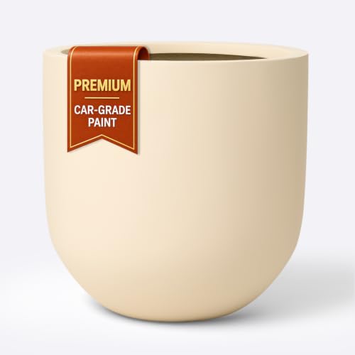 KUTE NEST 16" Premium Arco Fiberstone Outdoor Planter - Kilim Beige - color: Kilim Beige, size: 16"H x 16"D