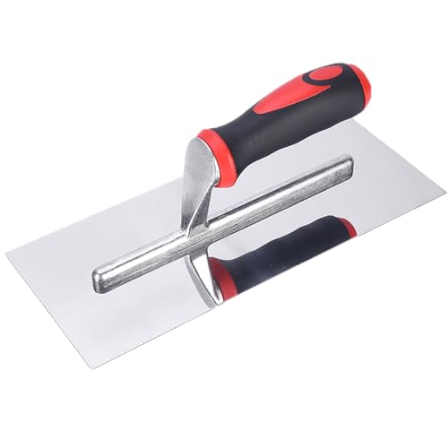 4.7"x11" Stainless Steel Finishing Trowel - Rivet-Free Concrete Plastering Tool for Tile, Masonry & Construction