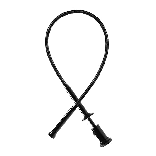 24.4 in Claw Grabber Tool,Bendable Hose Reacher Pickup with LED Light,4 Claw Picking Tool for Garbage Litter Pick Home Sink Drain and Metal Small Items. (Black) - color: Black