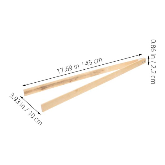Luxshiny Bamboo Garbage Picker Grabber Tool 2 pcs Long Handle Trash Grabber for Litter Collection Reaching Tool for Parks Streets and Outdoor Cleaning