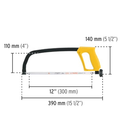 Truper 20017 / APS-12-12" Metal Fixed Hacksaw Frame