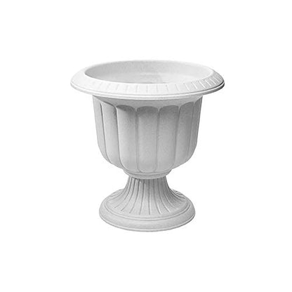 Classic Urn Planter, Stone, 14-Inch - color: Stone, size: 14 Inch
