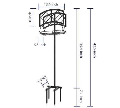 Fire Beauty Garden Hose Holder,Water Hose Holder Rack Organizer for Outdoor,Detachable Water Hose Holder Stake,Hose Reel Stand,Hose Hanger Rack for Lawn - style: Diamond Design
