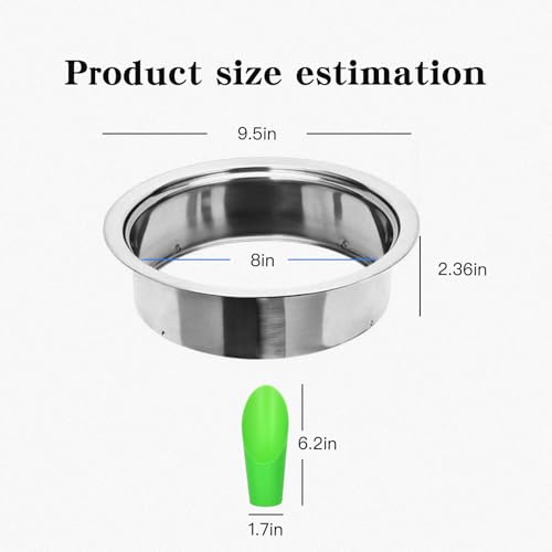 Stainless Steel Soil Sifter for Gardening,Sand Sifter Tool with Interchangeable Mesh Screens(1,3,6,9,12mm) and Scoop Shovel,Soil and Compost Screening Kit
