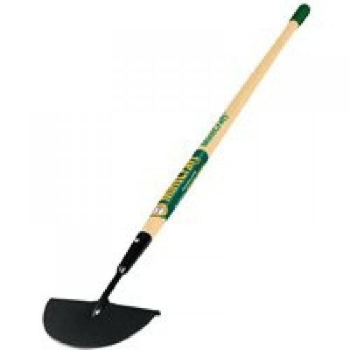 MINTCRAFT 33289 Half Moon Edger Wood Handle with Grip