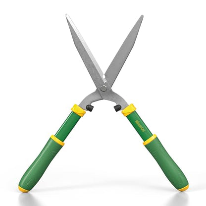 Miracle-Gro 21 in. Hedge Shears – Lawn and Yard Tool with Sharp Carbon Steel Blades, Comfort Grip Handles, and Lightweight Design for Shaping/Trimming Hedges, Shrubs, and Bushes - style: Hedge Shears 21"