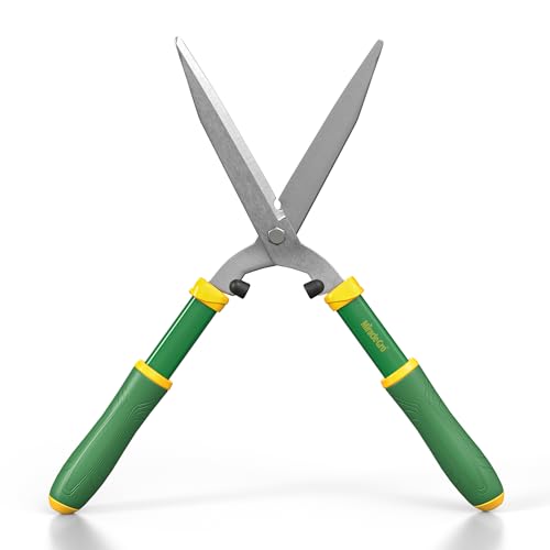 Miracle-Gro 21 in. Hedge Shears – Lawn and Yard Tool with Sharp Carbon Steel Blades, Comfort Grip Handles, and Lightweight Design for Shaping/Trimming Hedges, Shrubs, and Bushes - style: Hedge Shears 21"