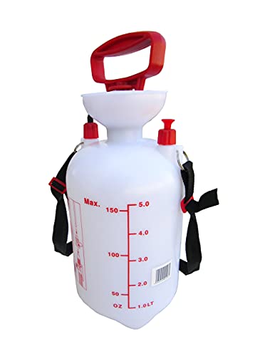 TABOR TOOLS 1.3 Gallon Lawn and Garden Pump Pressure with Pressure Relief Valve, Adjustable Shoulder Strap and Telescopic Adjustable Wand and VITON Seals. N50VA. - size: 1.3 G + viton wand