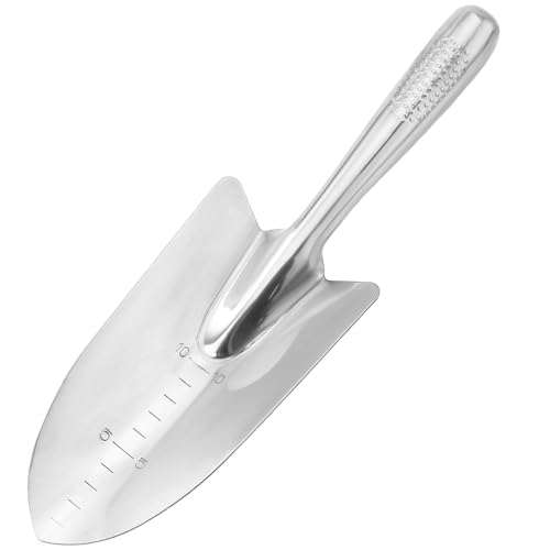 Garden Hand Trowel Stainless Steel Garden Shovel Rust Resistant Small Spade