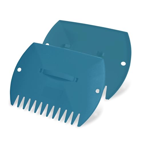 GardenHOME Leaf Picker Upper, Leaf Scoops Hand Rakes, Leaf Grabber Claws - style: blue