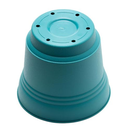 Bloem SP0726 Saturn Planter w/Saucer 7" Bermuda Teal, 7" - color: Bermuda Teal, size: 7"