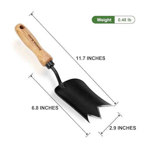 Tulip Garden Trowel, Stainless Steel Trident Tip Hand Shovel for Planting - size: 31CM Tulip Hand Trowel