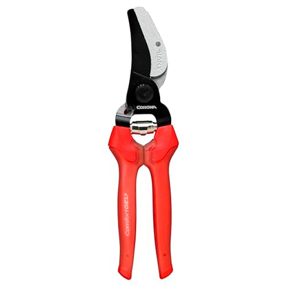 Corona AP 3334 Non-stick Steel ComfortGEL Anvil Hand Pruner - 3/4 inch Cut Capacity Stem and Branch Garden Shears, Red