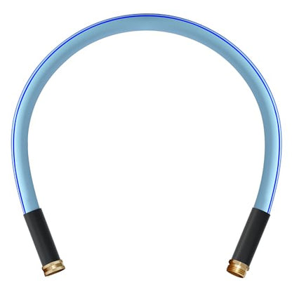 Atlantic Short Garden Hose 3 ft Blue 5/8" Heavy Duty Water Hose Extension - size: 3 ft-Blue(Male-Female)