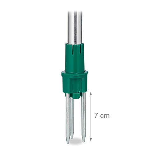 Relaxdays Weed Extractor, Aluminium, Plastic and Stainless Steel, Green, 100 cm