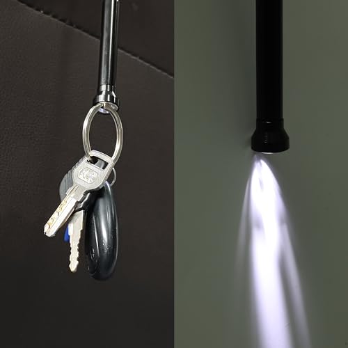 24.4 in Claw Grabber Tool,Bendable Hose Reacher Pickup with LED Light,4 Claw Picking Tool for Garbage Litter Pick Home Sink Drain and Metal Small Items. (Black) - color: Black