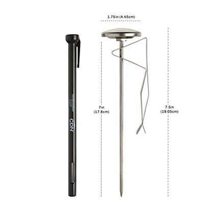 CDN ProAccurate Candy & Deep Fry Thermometer | Insta-Read 7" Stem | NSF Certified | 100–400°F Range | For Candy, Sugar, Oil, Deep Frying, Roasts, Poultry | Adjustable Pot Clip | IRXL400 - style: Insta-Read Candy & Deep Fry Thermometer