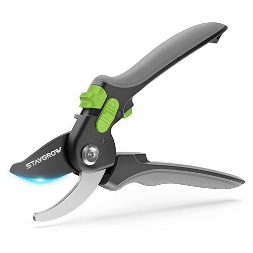 8.5" Pruning Shears for Gardening SK5 Sharp Garden Shears - size: 8.5 Inch Bypass