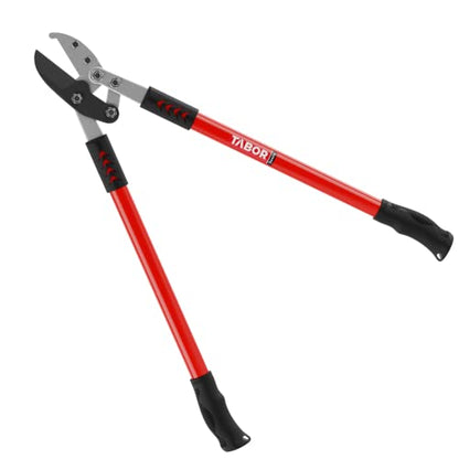 TABOR TOOLS GG12A Anvil Lopper with Compound Action, 30 Inch Tree Trimmer & Branch Cutter, Heavy Duty Tree Pruner with 2 Inch Cut Capacity, Chops Thick Dry Branches with Ease - style: GG12A 30 Inch Anvil Lopper with lever