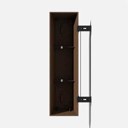 Veradek Pure Series Railing Planter - Tapered Window Box with Bracket - color: Espresso, size: 36 inch