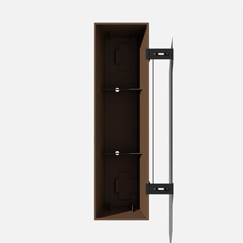 Veradek Pure Series Railing Planter - Tapered Window Box with Bracket - color: Espresso, size: 36 inch - 2 Pack