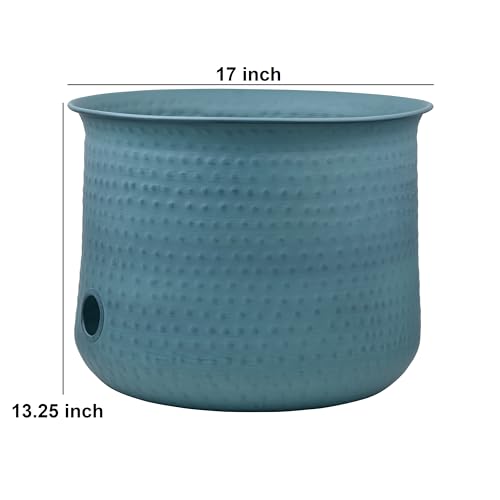 LifeSmart Steel Garden Hose Pot Holder - color: Harbor Teal