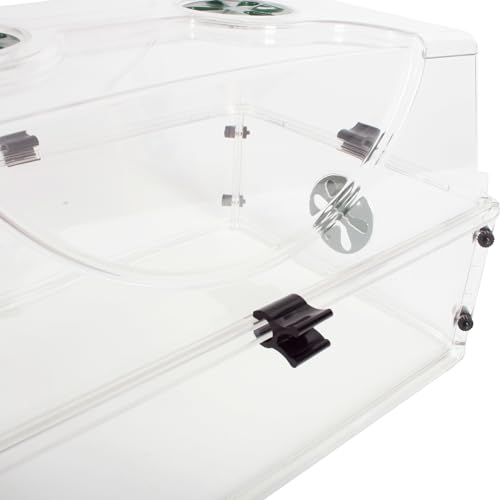 EarlyGrow Medium Seed and Herb Domed Propagator with Vented Side Height Extension and Security Clip Set,Green - size: Medium with 1 Height Extender and Clips