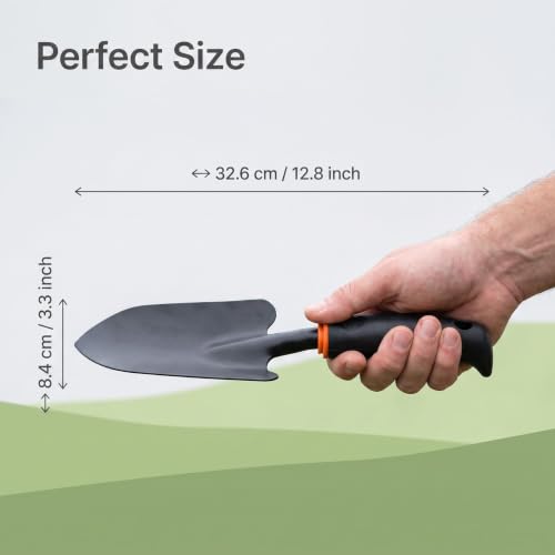Heavy Duty Garden Trowel with Ergonomic Grip for Digging and Planting - color: Extra Large Garden Shovel（